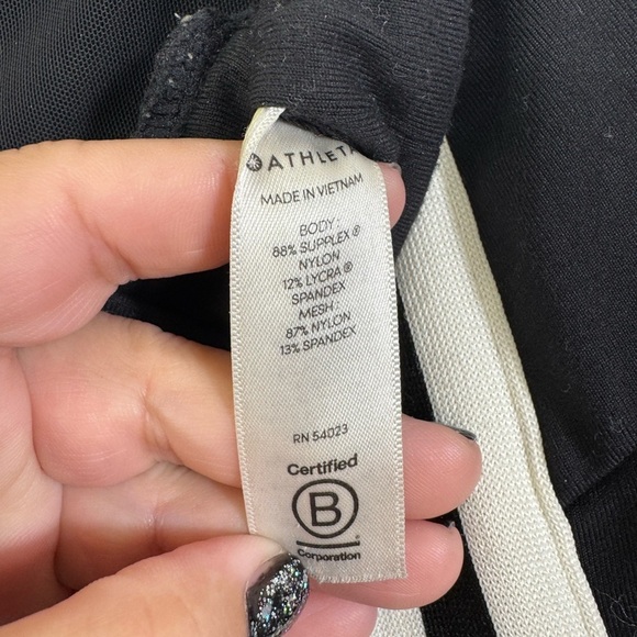 Athleta black drawstring XS stripe metro track elastic waist athletic joggers - Picture 11 of 12